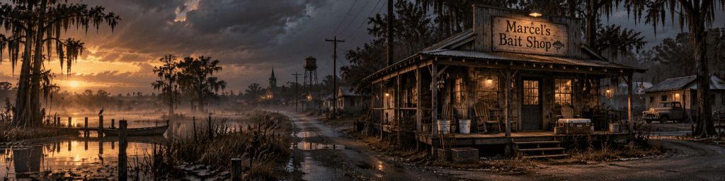 Marcel’s Bait Shop at Dusk