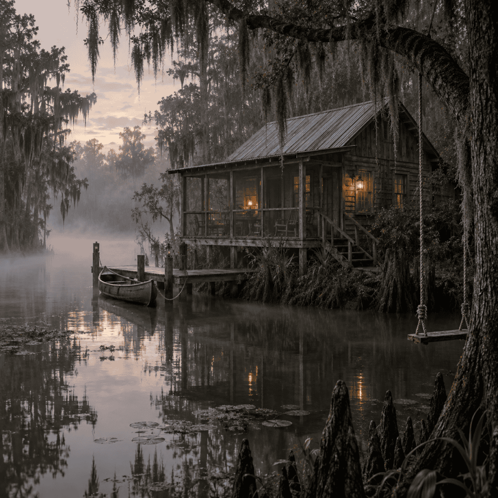 Cozy riverside cottage in Moustique