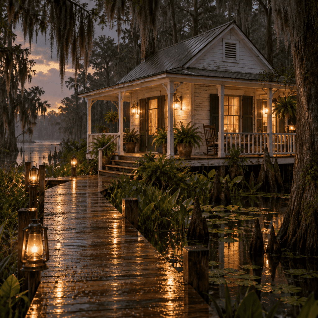 Historic white guest house in Moustique
